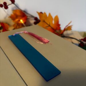 Blue Epoxy Bookmark