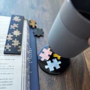 Puzzle Bookmark & Coaster